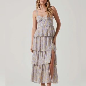 MIDSUMMER FLORAL TIERED MAXI DRESS